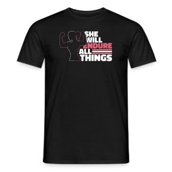 Gewichtheben Gewichtheber Schweiß - Männer T-Shirt - Schwarz - Vorne - AI Model Male 178 light (178cm)