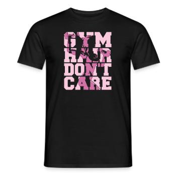 Haltérophilie Haltérophilie Cheveux - T-shirt homme - noir - Devant - AI Model Male 178 light (178cm)