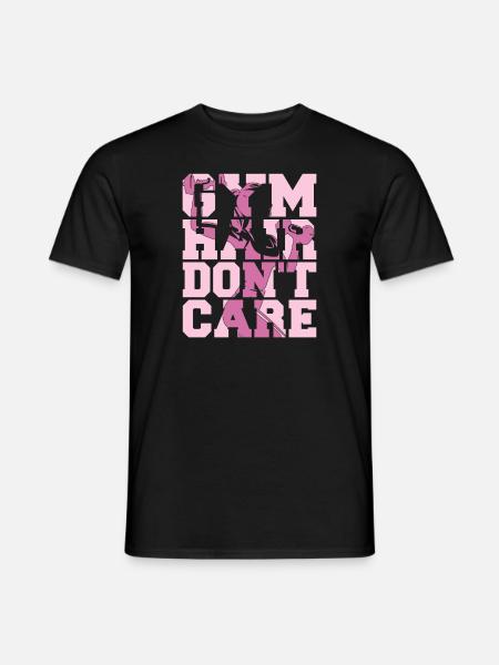Gewichtheben Gewichtheber Haar - Männer T-Shirt - Schwarz