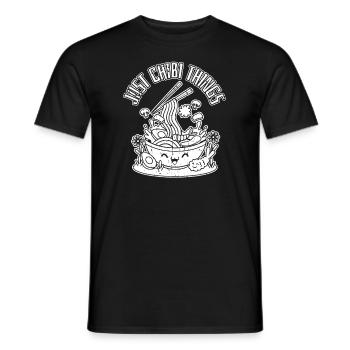 Anime Manga Chibi - Men's T-Shirt - black - Front - AI Model Male 178 light (178cm)