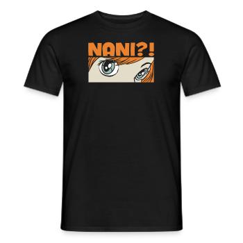 Anime Manga Nani Anime - Männer T-Shirt - Schwarz - Vorne - AI Model Male 178 light (178cm)