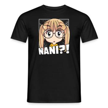 Anime Manga Nani Anime - Männer T-Shirt - Schwarz - Vorne - AI Model Male 178 light (178cm)