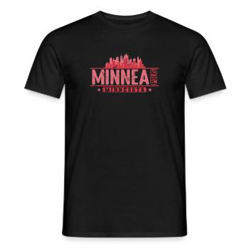 Minneapolis, une ville du Minnesota - T-shirt homme - noir - Devant - AI Model Male 178 light (178cm)