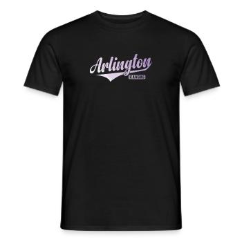 Arlington, Kansas, a city in Kansas - Men's T-Shirt - black - Front - AI Model Male 178 light (178cm)
