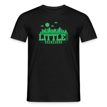 Little Rock, Arkansas, a city in the U.S. state of Arkansas - Men's T-Shirt - black - Front - AI Model Male 178 light (178cm)