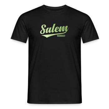 Salem, a city in the U.S. state of Oregon - Men's T-Shirt - black - Front - AI Model Male 178 light (178cm)