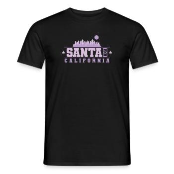 Santa Ana, California, a city in the United States - Men's T-Shirt - black - Front - AI Model Male 178 light (178cm)