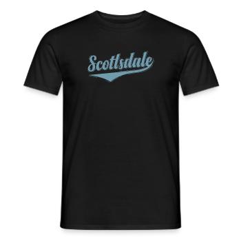 Scottsdale, Arizona City in the USA - Men's T-Shirt - black - Front - AI Model Male 178 light (178cm)