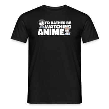 Anime Manga - Männer T-Shirt - Schwarz - Vorne - AI Model Male 178 light (178cm)