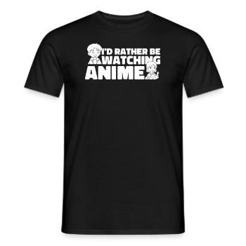 Anime Manga - Männer T-Shirt - Schwarz - Vorne - AI Model Male 178 light (178cm)