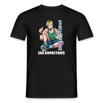 Anime Manga Compliment - T-shirt homme - noir - Devant - AI Model Male 178 light (178cm)