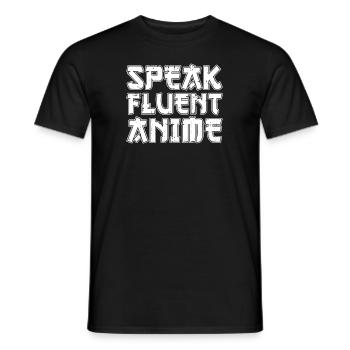 Anime Manga - Männer T-Shirt - Schwarz - Vorne - AI Model Male 178 light (178cm)