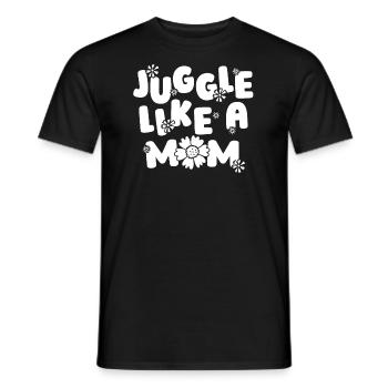 Maman Maman Jonglerie - T-shirt homme - noir - Devant - AI Model Male 178 light (178cm)