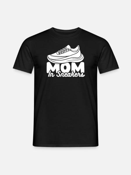 Mama Mutter Laufschuhe - Männer T-Shirt - Schwarz