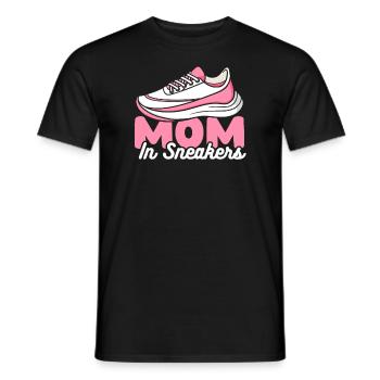 Mom Mom Running Shoes - Men's T-Shirt - black - Front - AI Model Male 178 light (178cm)