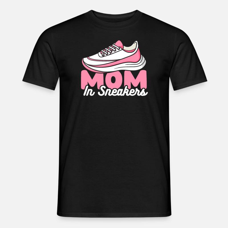 Mama Mutter Laufschuhe - Männer T-Shirt - Schwarz