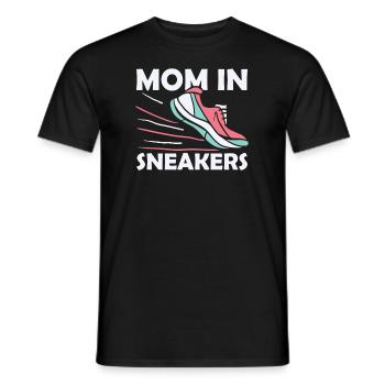 Mom Mom Running Shoes - Men's T-Shirt - black - Front - AI Model Male 178 light (178cm)