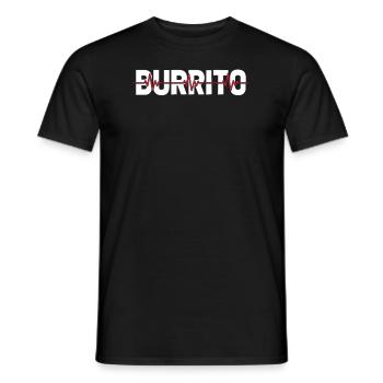 Burrito Ekg Heartbeat - Men's T-Shirt - black - Front - AI Model Male 178 light (178cm)