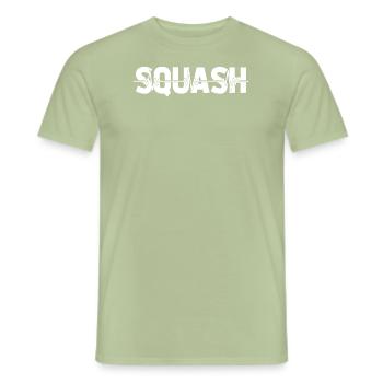 Rythme cardiaque de l’ECG de squash - T-shirt homme - vert sauge - Devant - AI Model Male 178 light (178cm)
