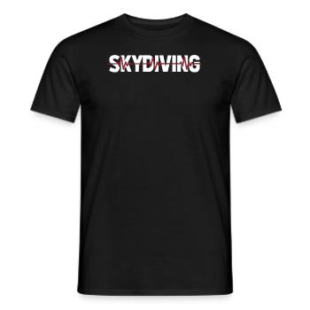 Skydiver Skydiving - Men's T-Shirt - black - Front - AI Model Male 178 light (178cm)