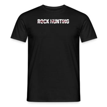 Geologist Stone Collector Ekg Heartbeat - Men's T-Shirt - black - Front - AI Model Male 178 light (178cm)