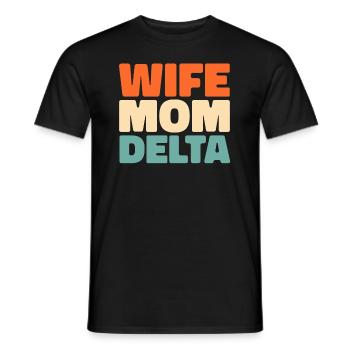 Soroitas Delta Mama Sorority - Men's T-Shirt - black - Front - AI Model Male 178 light (178cm)