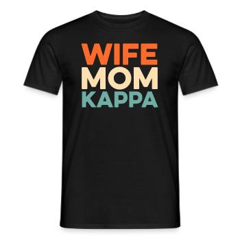 Schwesternschaft Soroitas Kappa Mama - Männer T-Shirt - Schwarz - Vorne - AI Model Male 178 light (178cm)