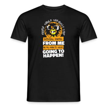 Lion - T-shirt homme - noir - Devant - AI Model Male 178 light (178cm)