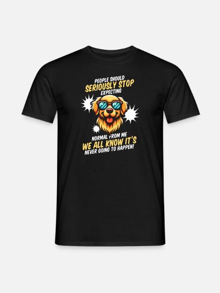 Golden Retriever - Men's T-Shirt - black