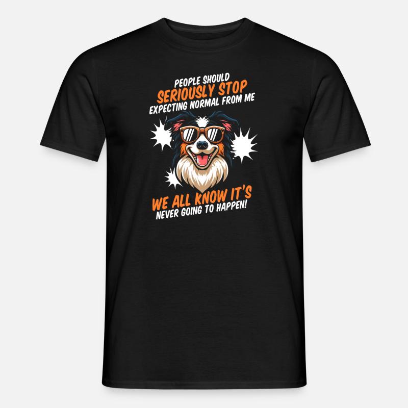 Border Collie - Männer T-Shirt - Schwarz