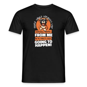 Épagneul breton - T-shirt homme - noir - Devant - AI Model Male 178 light (178cm)