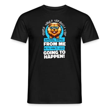 Chow Chow - Männer T-Shirt - Schwarz - Vorne - AI Model Male 178 light (178cm)