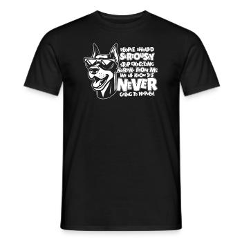 Doberman - T-shirt homme - noir - Devant - AI Model Male 178 light (178cm)