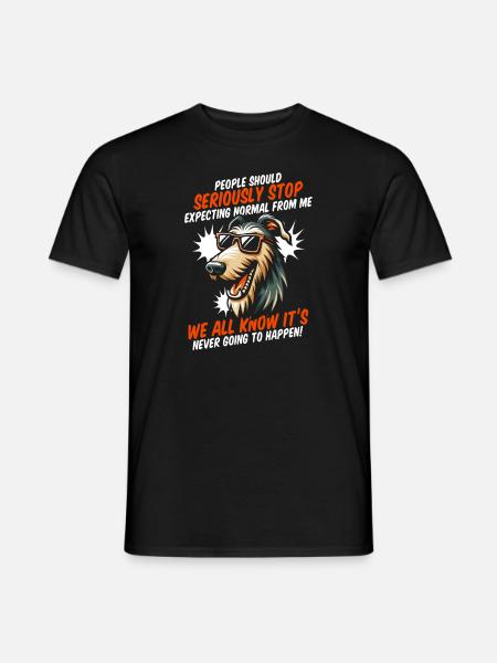 Irish wolfhound - Men's T-Shirt - black