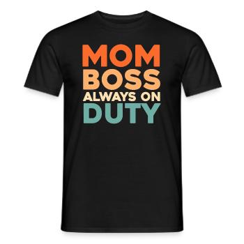 Mama Mutter Chaos Coordinator - Männer T-Shirt - Schwarz - Vorne - AI Model Male 178 light (178cm)