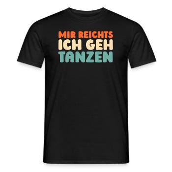 Prof de danse J’en ai assez, je vais danser - T-shirt homme - noir - Devant - AI Model Male 178 light (178cm)