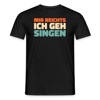 Choriste J’en ai assez, je vais chanter - T-shirt homme - noir - Devant - AI Model Male 178 light (178cm)