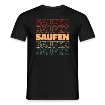 Bière Amateurs de bière Alcool - T-shirt homme - noir - Devant - AI Model Male 178 light (178cm)