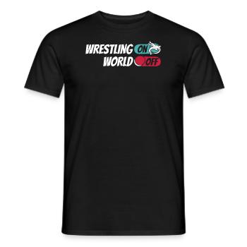 Wrestling Lutteur Wrestling On World Off - T-shirt homme - noir - Devant - AI Model Male 178 light (178cm)
