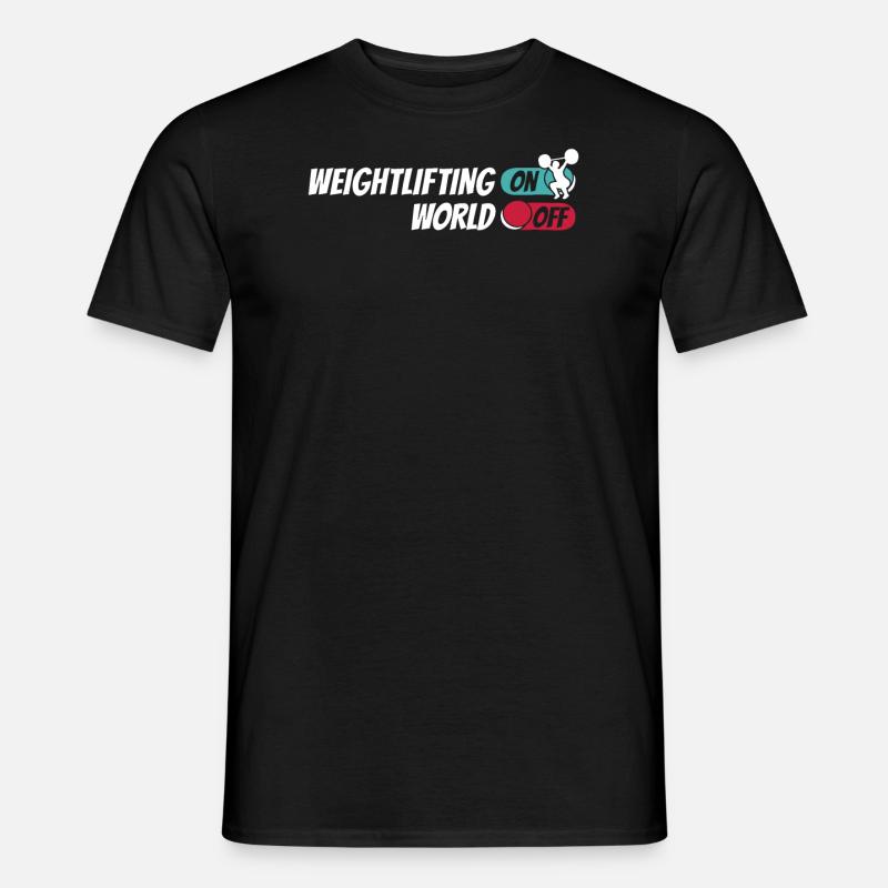 Gewichtheben Gewichtheber - Männer T-Shirt - Schwarz