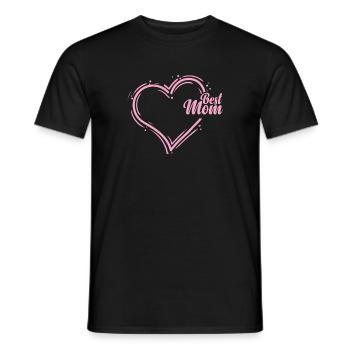 Best Mom Mother's Day Mommy - Men's T-Shirt - black - Front - AI Model Male 178 light (178cm)