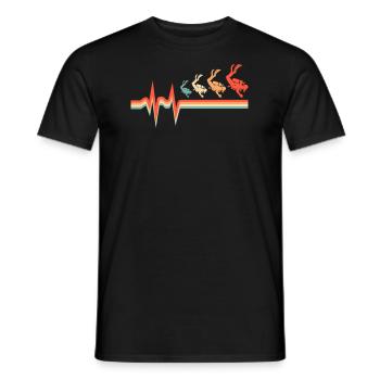 Snorkeling ECG Heartbeat - T-shirt homme - noir - Devant - AI Model Male 178 light (178cm)