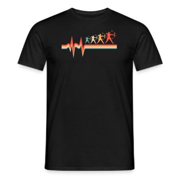 Tir à l’arc Tir à l’arc Tir à l’arc - T-shirt homme - noir - Devant - AI Model Male 178 light (178cm)