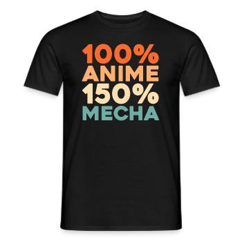 Anime Manga - Männer T-Shirt - Schwarz - Vorne - AI Model Male 178 light (178cm)