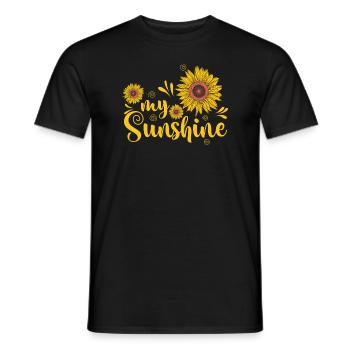 Tournesols My Sunshine Garden - T-shirt homme - noir - Devant - AI Model Male 178 light (178cm)