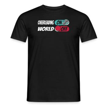 Cheerleader Cheerleading - Men's T-Shirt - black - Front - AI Model Male 178 light (178cm)