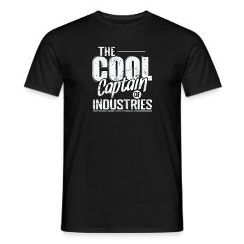 Le capitaine cool des industries - T-shirt homme - noir - Devant - AI Model Male 178 light (178cm)