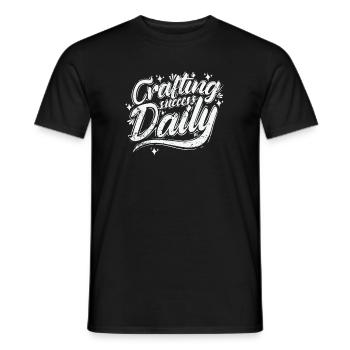 Réussir l’artisanat au quotidien - T-shirt homme - noir - Devant - AI Model Male 178 light (178cm)