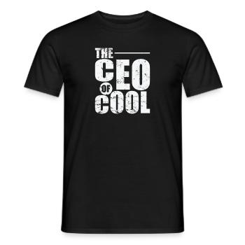 The CEO of Cool - Men's T-Shirt - black - Front - AI Model Male 178 light (178cm)