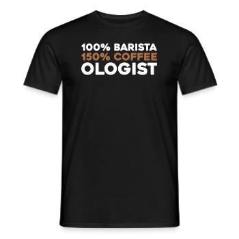 Barista Coffee - Men's T-Shirt - black - Front - AI Model Male 178 light (178cm)